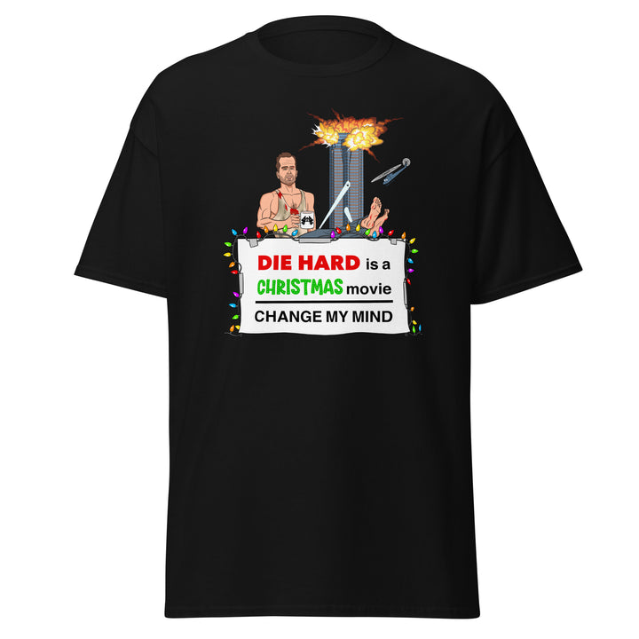 Black Classic Men's T-Shirt, Vintage 80s Style, Die Hard is a Christmas Movie