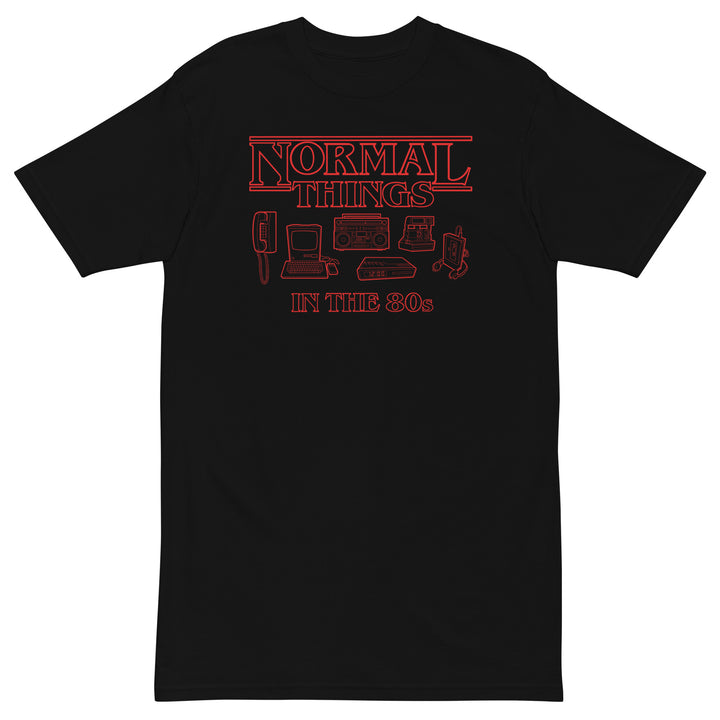 Stranger Things "Normal Things In The 80s" Men’s premium heavyweight tee