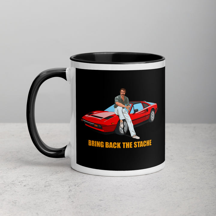 Magnum P. I. "Bring Back The Stache" Mug with Color Inside