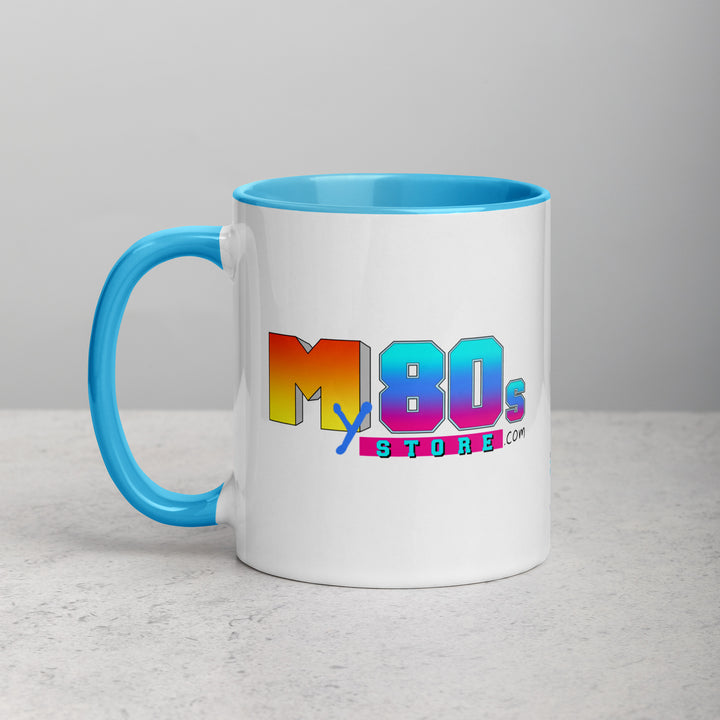 My80sStore Logo & Boombox Mug with Color Inside