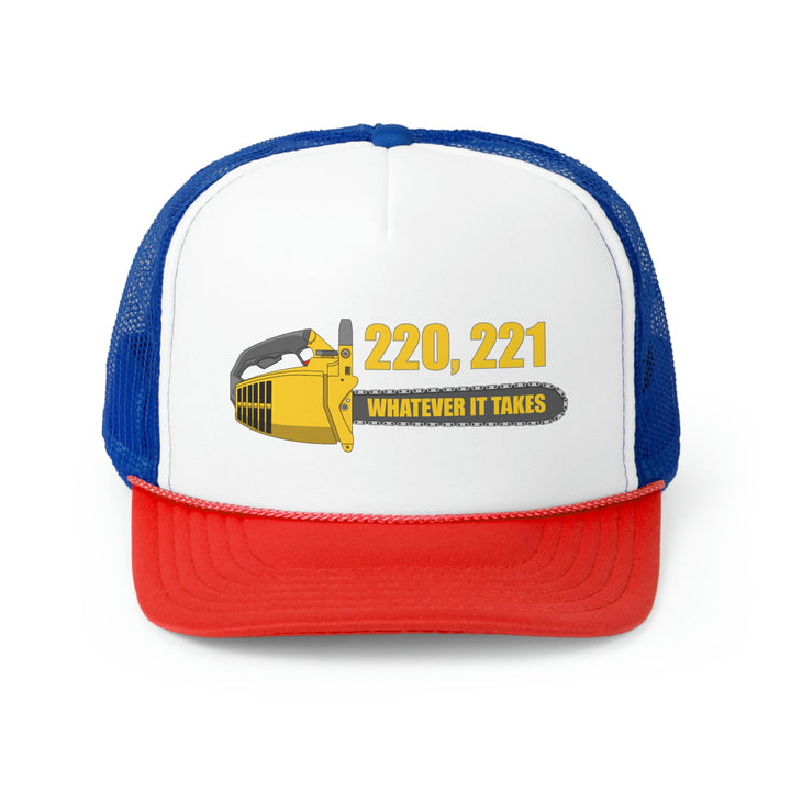 Mr. Mom "220, 221 Whatever It Takes" Trucker Cap