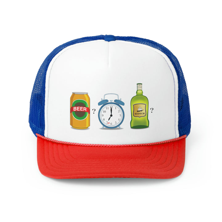 Mr. Mom "Beer? 7am Scotch?" Trucker Cap