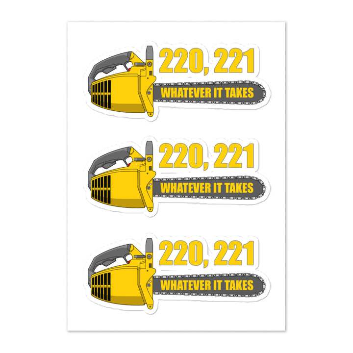 Mr. Mom "220, 221 Whatever It Takes" Sticker sheet