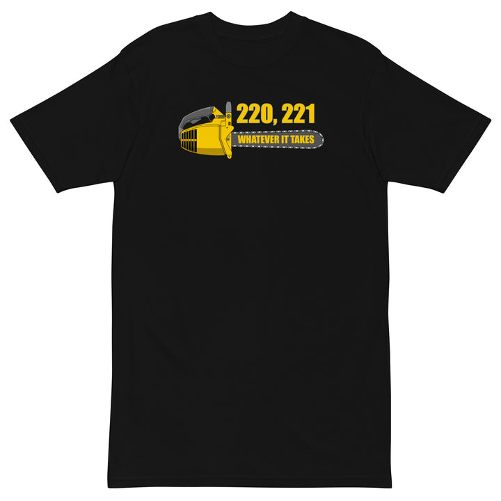 Mr. Mom "220, 221 Whatever It Takes" Men’s premium heavyweight tee