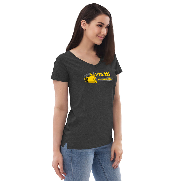 Mr. Mom "220, 221 Whatever It Takes" Women’s Eco-Friendly V-neck t-shirt