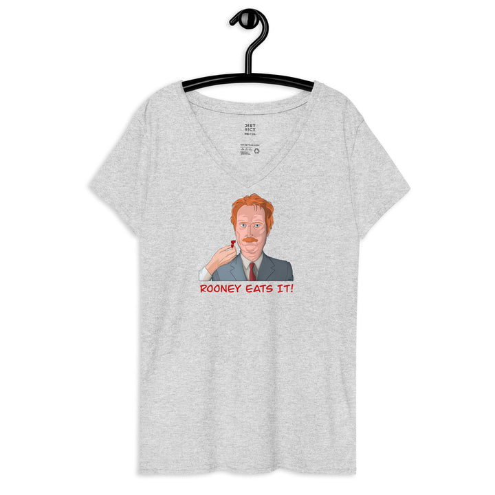 Ferris Bueller's Day Off "Rooney Eats It!" Women’s Eco-Friendly V-neck t-shirt