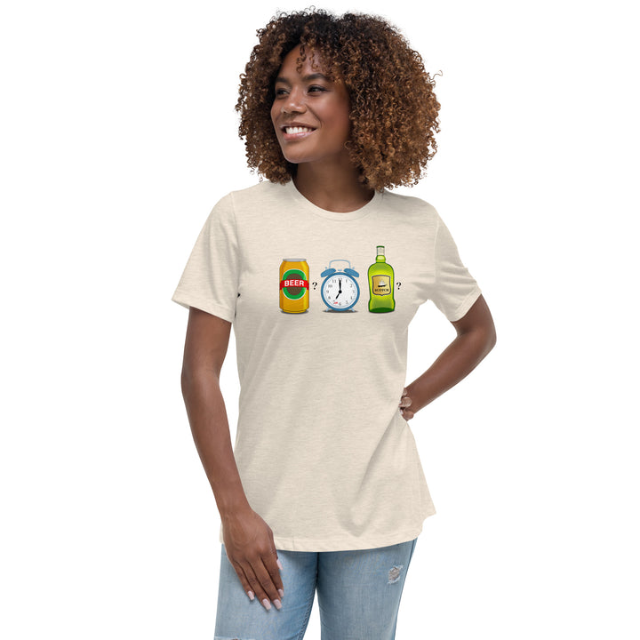 Mr. Mom "Beer? 7am Scotch?" Women's Relaxed T-Shirt